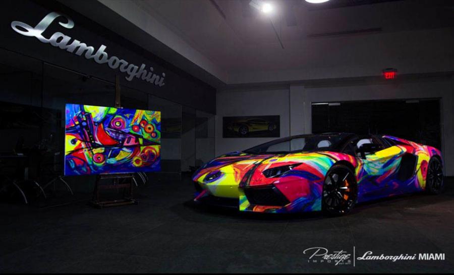Lamborghini Aventador LP720-4 Roadster Art Car by Duaiv '2014